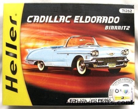 Heller 1/24 1958 Cadillac Eldorado Biarritz Convertible, 71262 plastic model kit